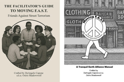 Covers of "The Facilitator’s Guide to Moving F.A.S.T." and "Moving F.A.S.T. Manual" by DeAngelo Capone a.k.a. Osiris Shadowwolf, published by Aurora International Publishing.