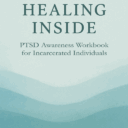 PTSD awareness workbook cover titled Healing Inside with a teal wave design