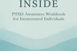 PTSD awareness workbook cover titled Healing Inside with a teal wave design
