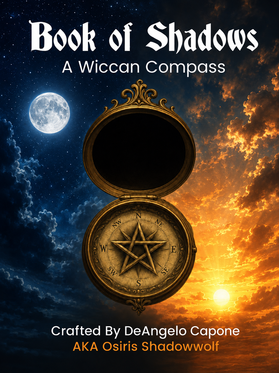 Book cover for Book Of Shadows: A Wiccan Compass by DeAngelo Capone