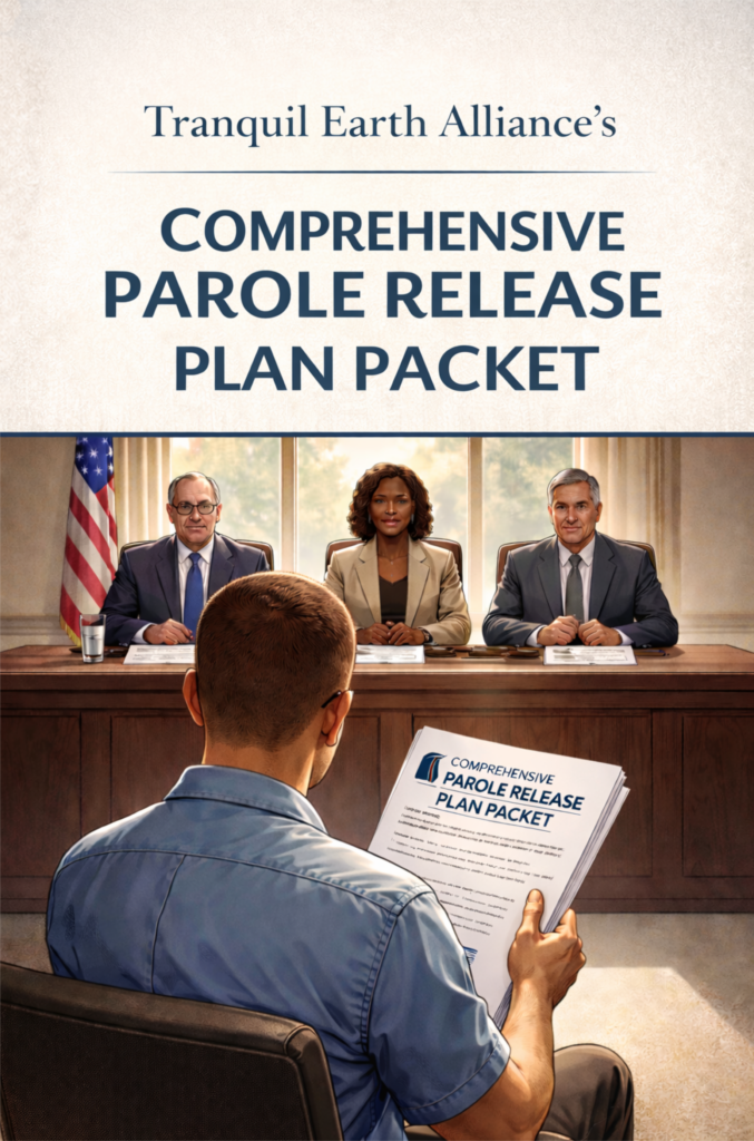 Tranquil Earth Alliance's Comprehensive Parole Release Plan Packet cover